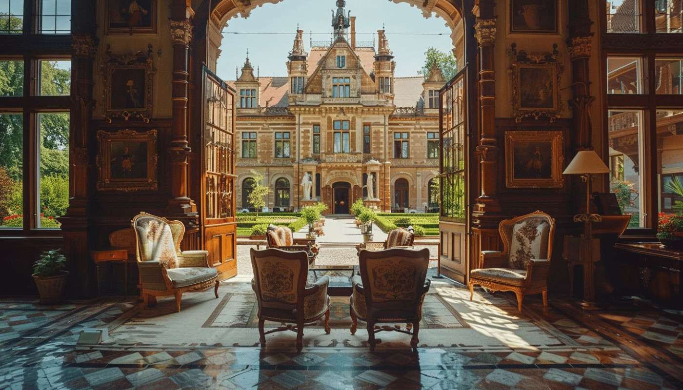 Découverte des services exclusifs d'un château historique transformé en hôtel